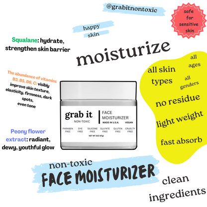 Grab It Non-Toxic Face Moisturizer 2 Oz